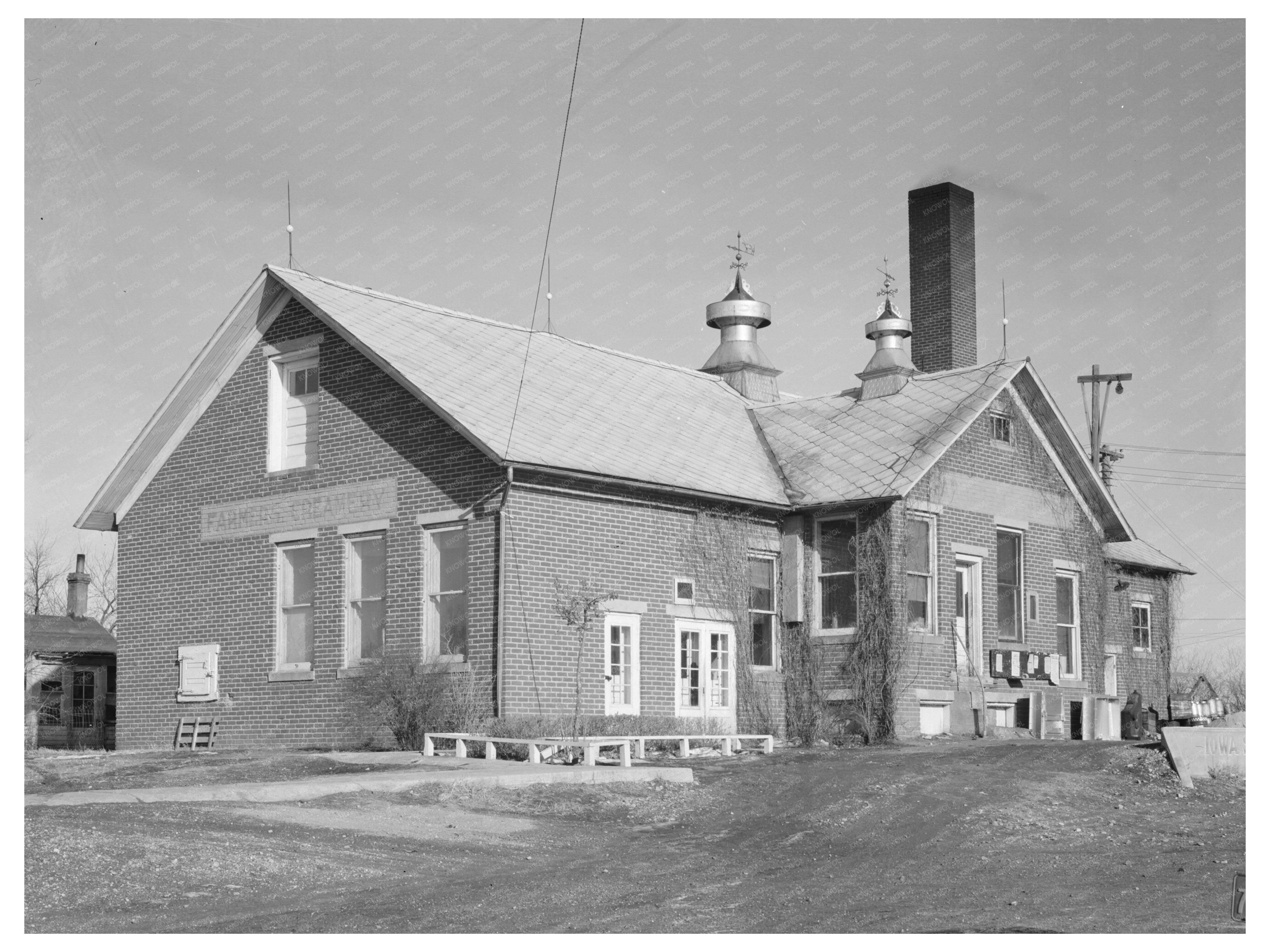 Farmers Cooperative Creamery Ruthven Iowa December 1936