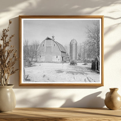 Barn and Silo on H.H. Tripp Farm Dickens Iowa 1936