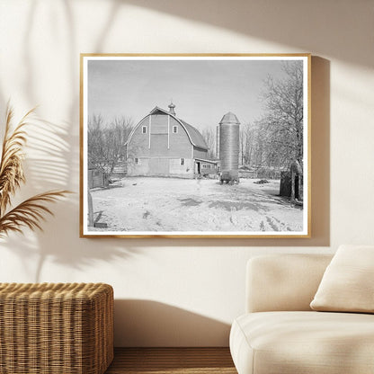 Barn and Silo on H.H. Tripp Farm Dickens Iowa 1936