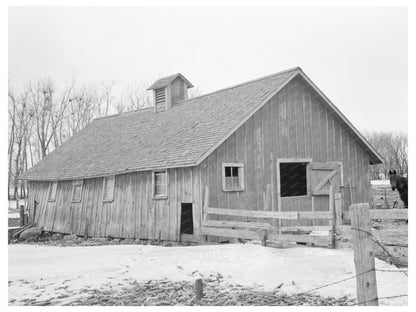 Hog House on Roy Merriotts Farm Estherville Iowa 1936