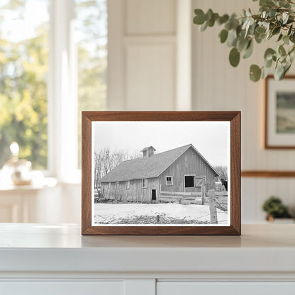 Hog House on Roy Merriotts Farm Estherville Iowa 1936