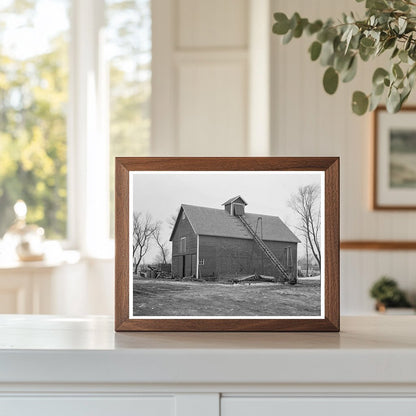 Corn Crib on Rex Inman Farm Estherville Iowa 1936