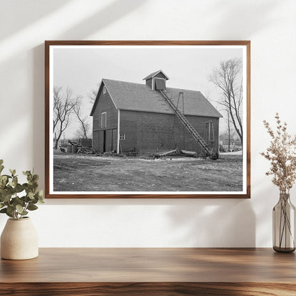 Corn Crib on Rex Inman Farm Estherville Iowa 1936