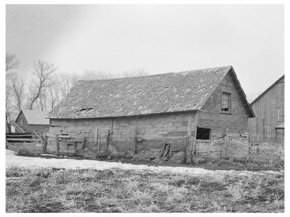 Farm Buildings on Al Richards Farm Wallingford Iowa 1936