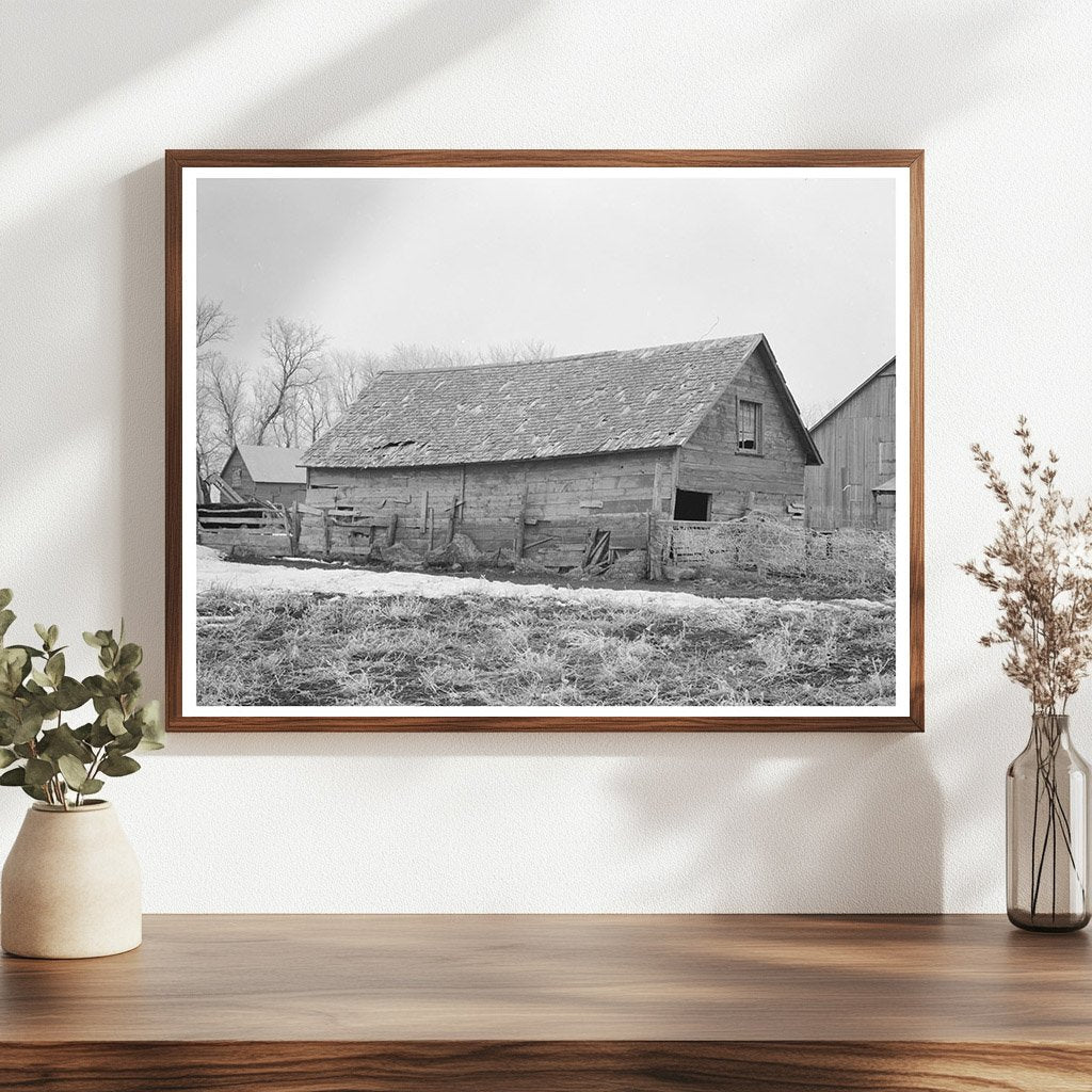 Farm Buildings on Al Richards Farm Wallingford Iowa 1936