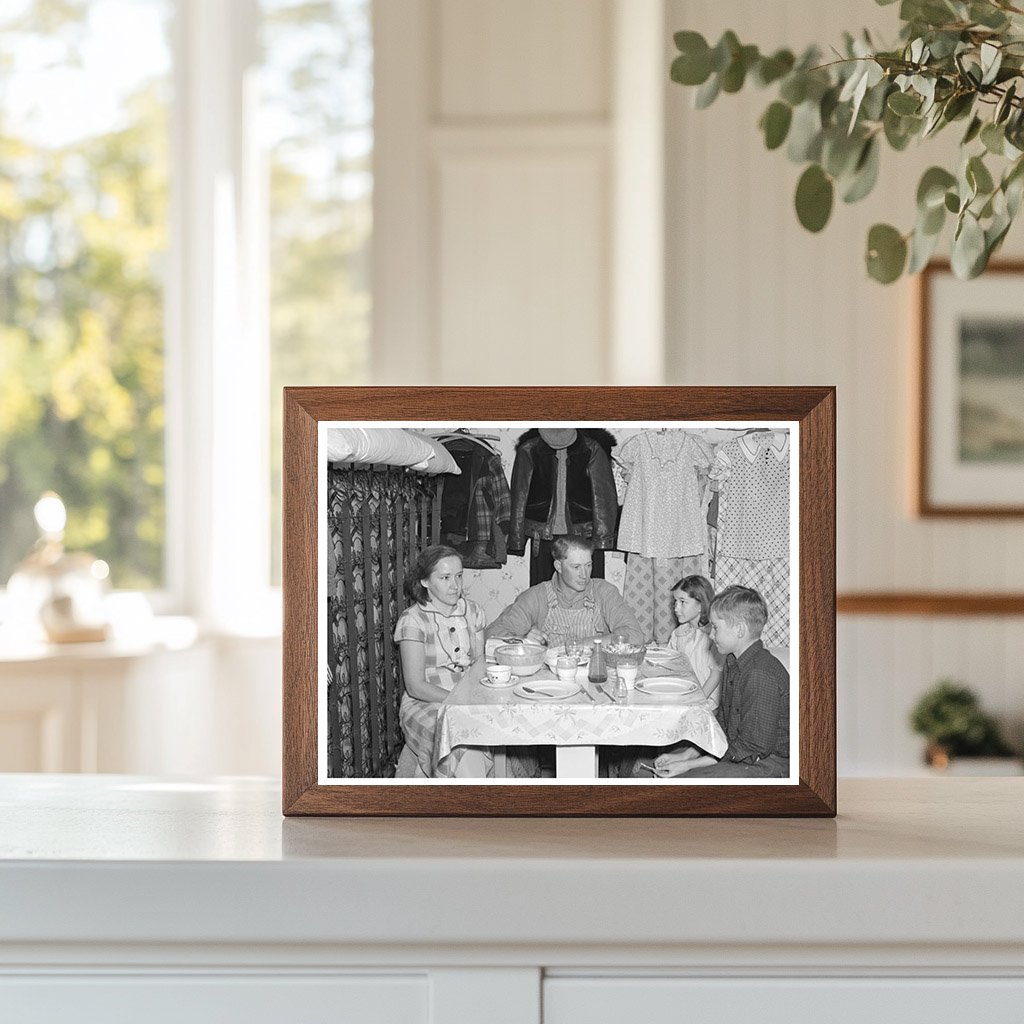 Marcus Miller Family in Self-Built Shack Spencer Iowa 1936