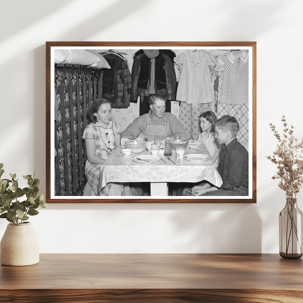 Marcus Miller Family in Self-Built Shack Spencer Iowa 1936