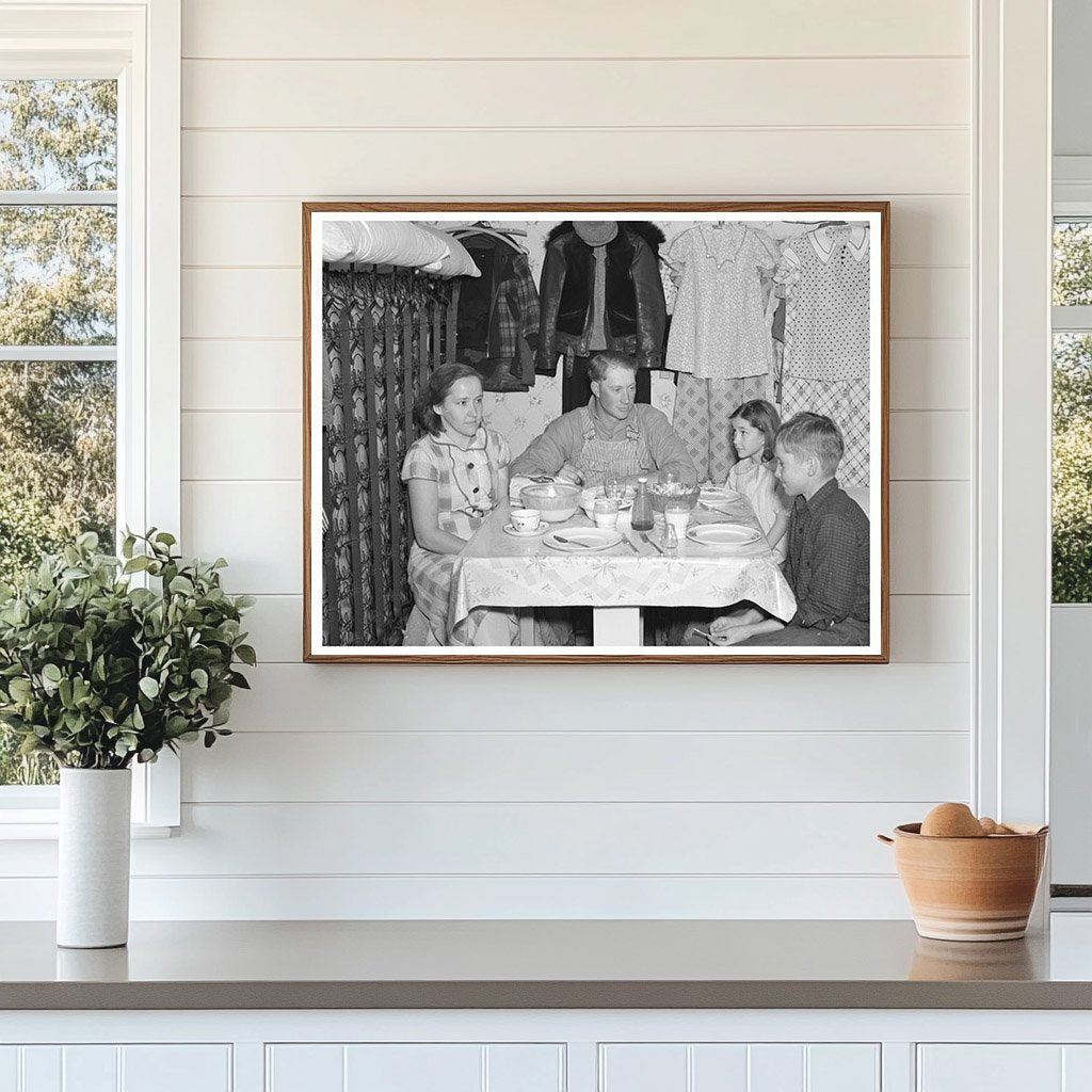 Marcus Miller Family in Self-Built Shack Spencer Iowa 1936