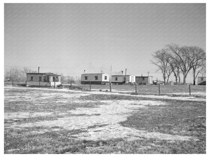 Shantytown near Spencer Iowa December 1936 Great Depression