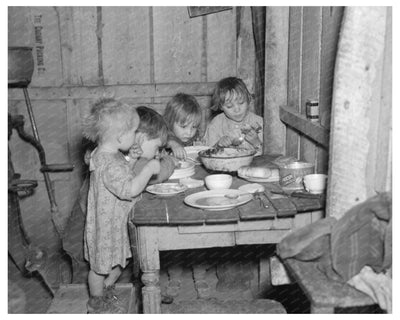Christmas Dinner in Rural Iowa December 1936