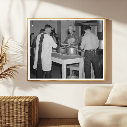 1936 Vintage Image of Inmates in Sioux City Kitchen