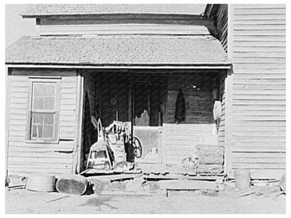 Farmhouse Back Porch Iowa January 1937 Great Depression