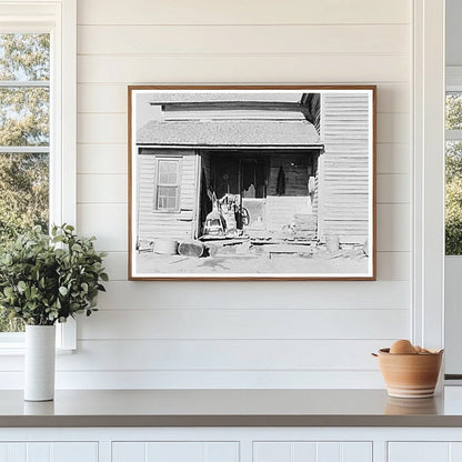 Farmhouse Back Porch Iowa January 1937 Great Depression