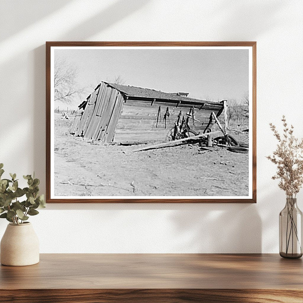 Vintage Garage on Clines Farm Ringgold County Iowa 1937