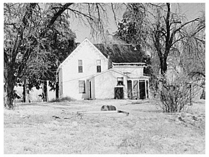 Stuart Browns Farmhouse Aledo Illinois January 1937