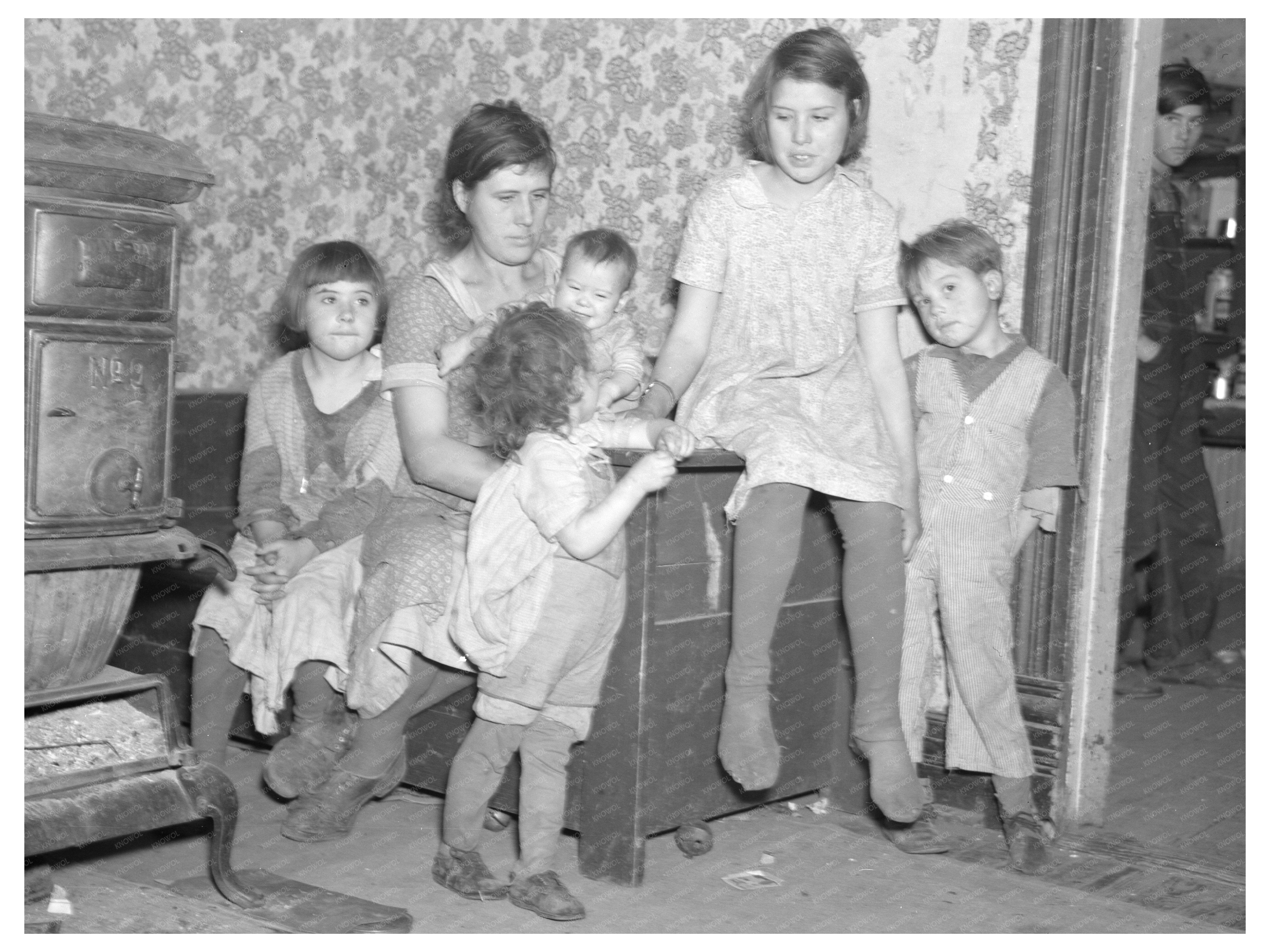 Alfred Atkinson Family Farming in Iowa January 1937