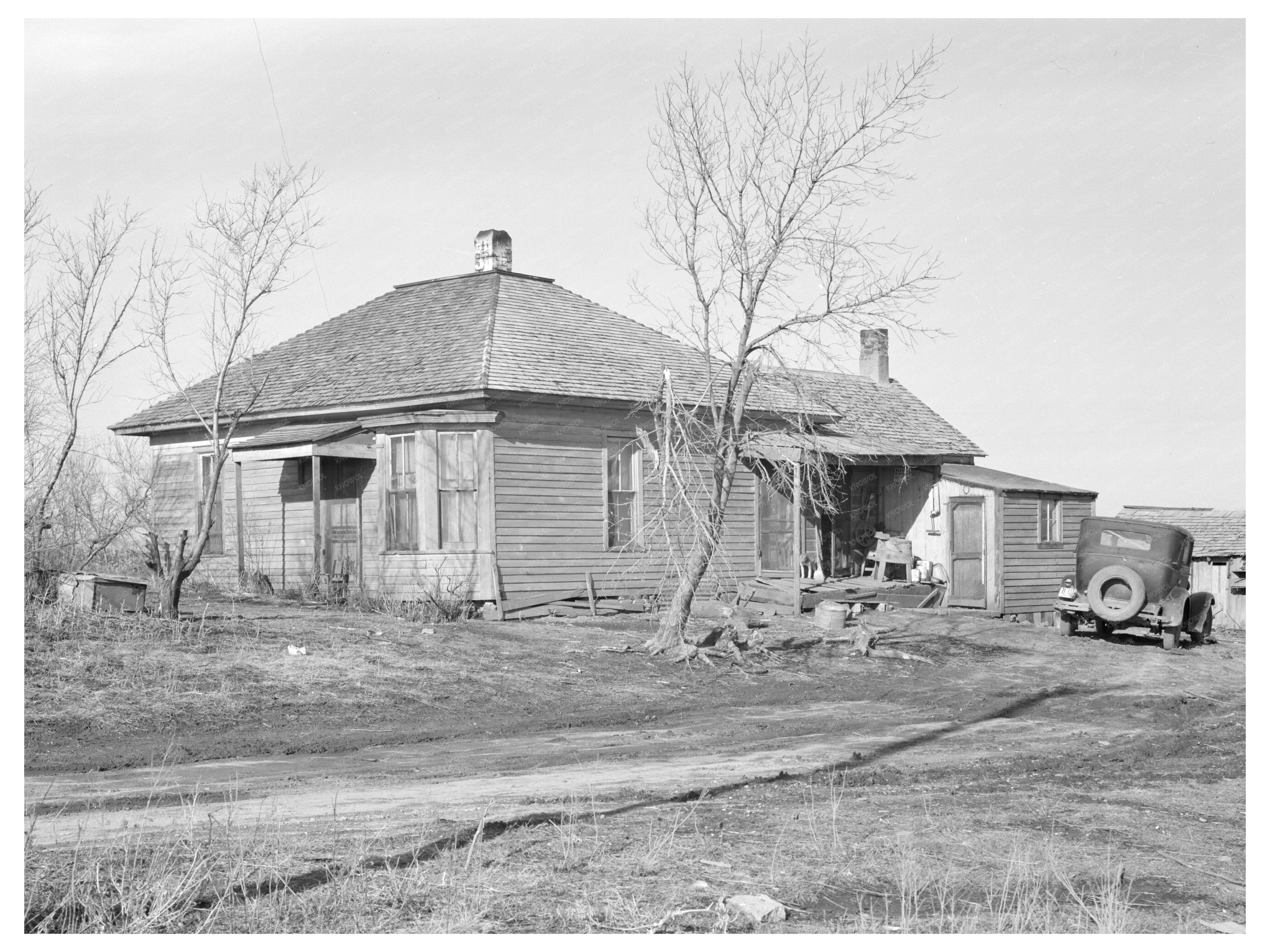 Farm Home of Andy Grubb Mount Ayr Iowa January 1937