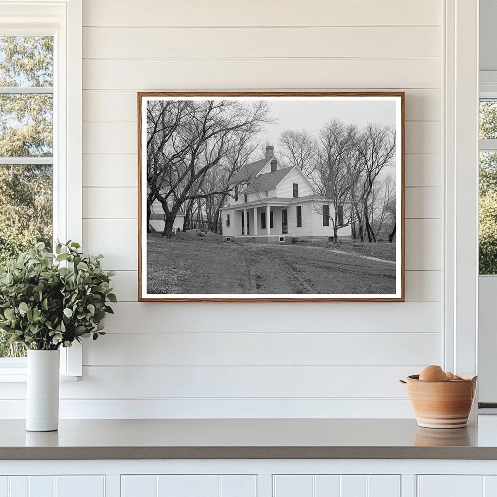 Farmhouse on Franks Farm Anthon Iowa January 1937