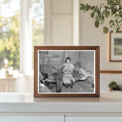 Marie Scott with Brother in Iowa 1937 Vintage Photo