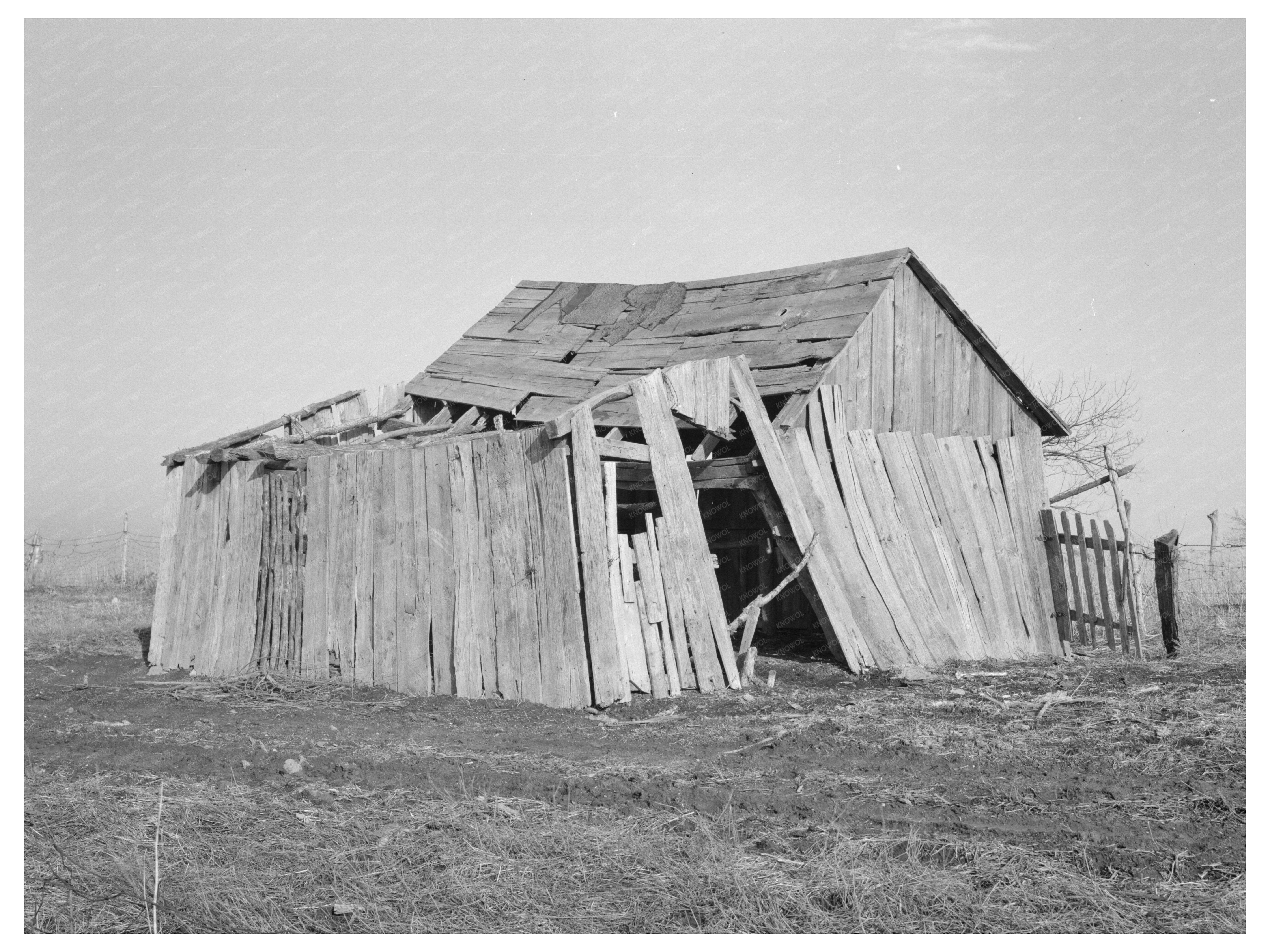 Charles Barnhard Farm Building Ringgold Iowa January 1937