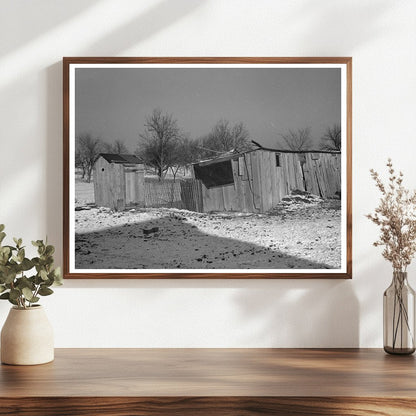 Outbuildings on James Simmons Farm Marseilles Illinois 1937