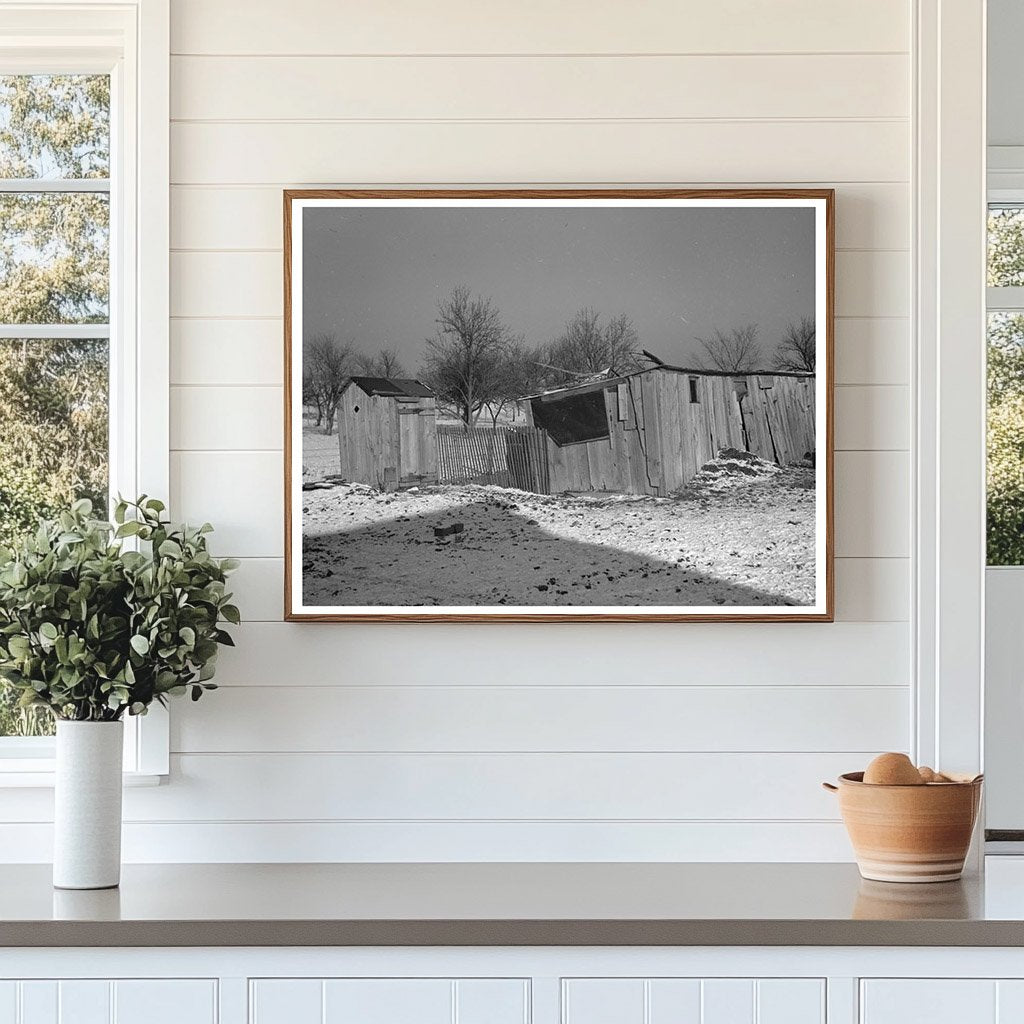 Outbuildings on James Simmons Farm Marseilles Illinois 1937