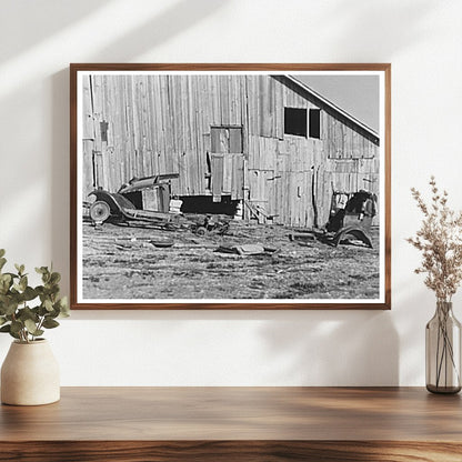 Theodore Johnson Farm Barnyard Vintage Photo 1937