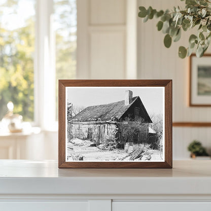 Log Cabin on William Ballous Farm Marseilles Illinois 1937