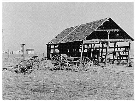 Machine Shed on Theodore Johnsons Farm January 1937