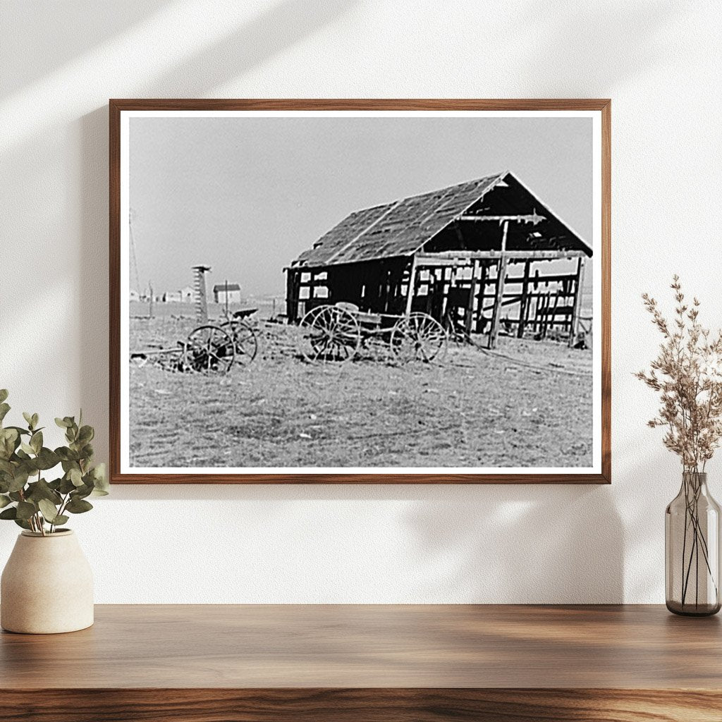 Machine Shed on Theodore Johnsons Farm January 1937