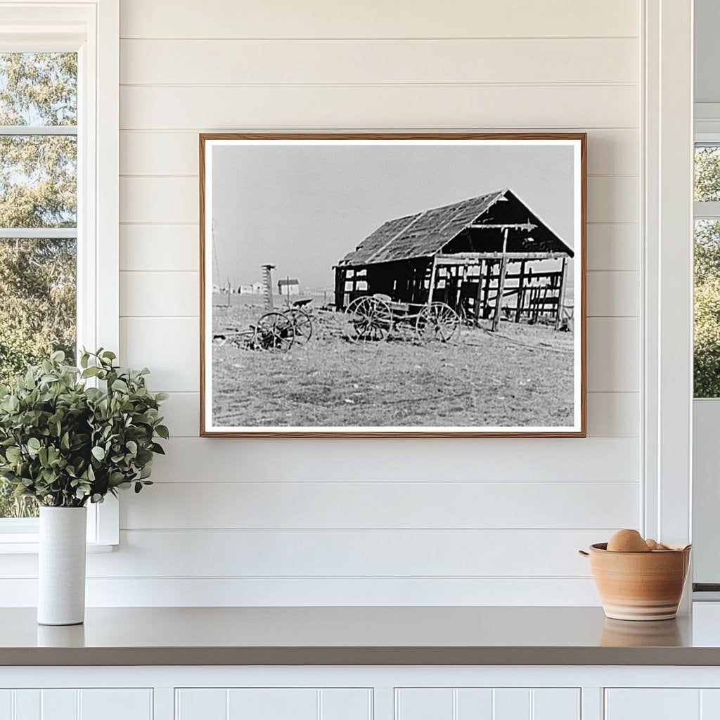 Machine Shed on Theodore Johnsons Farm January 1937