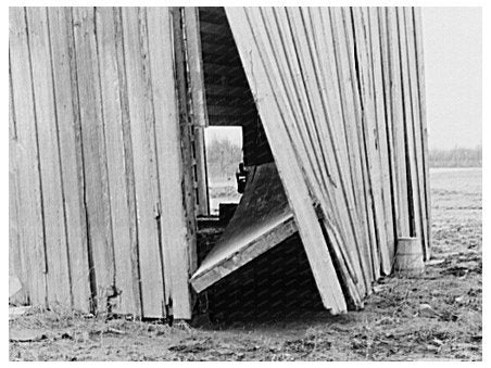 Farmhouse in Posey County Indiana After February 1937 Flood