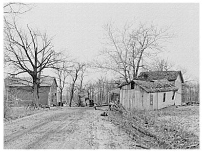 Flooded Farmhouse Posey County Indiana February 1937