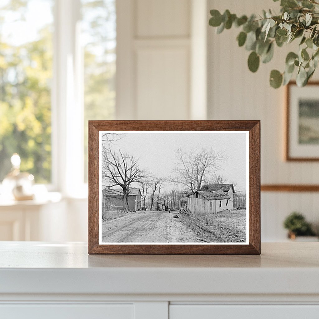 Flooded Farmhouse Posey County Indiana February 1937