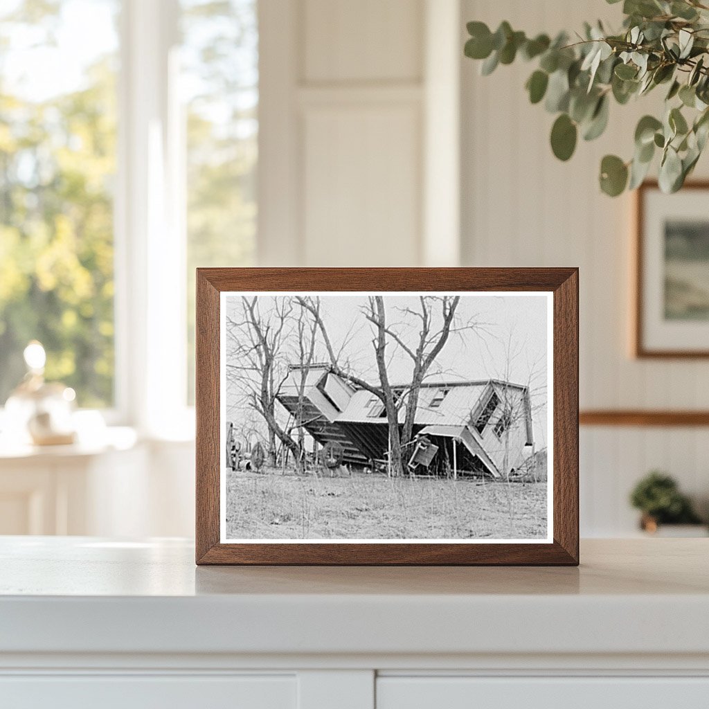 Flooded Farmhouse in Posey County Indiana February 1937