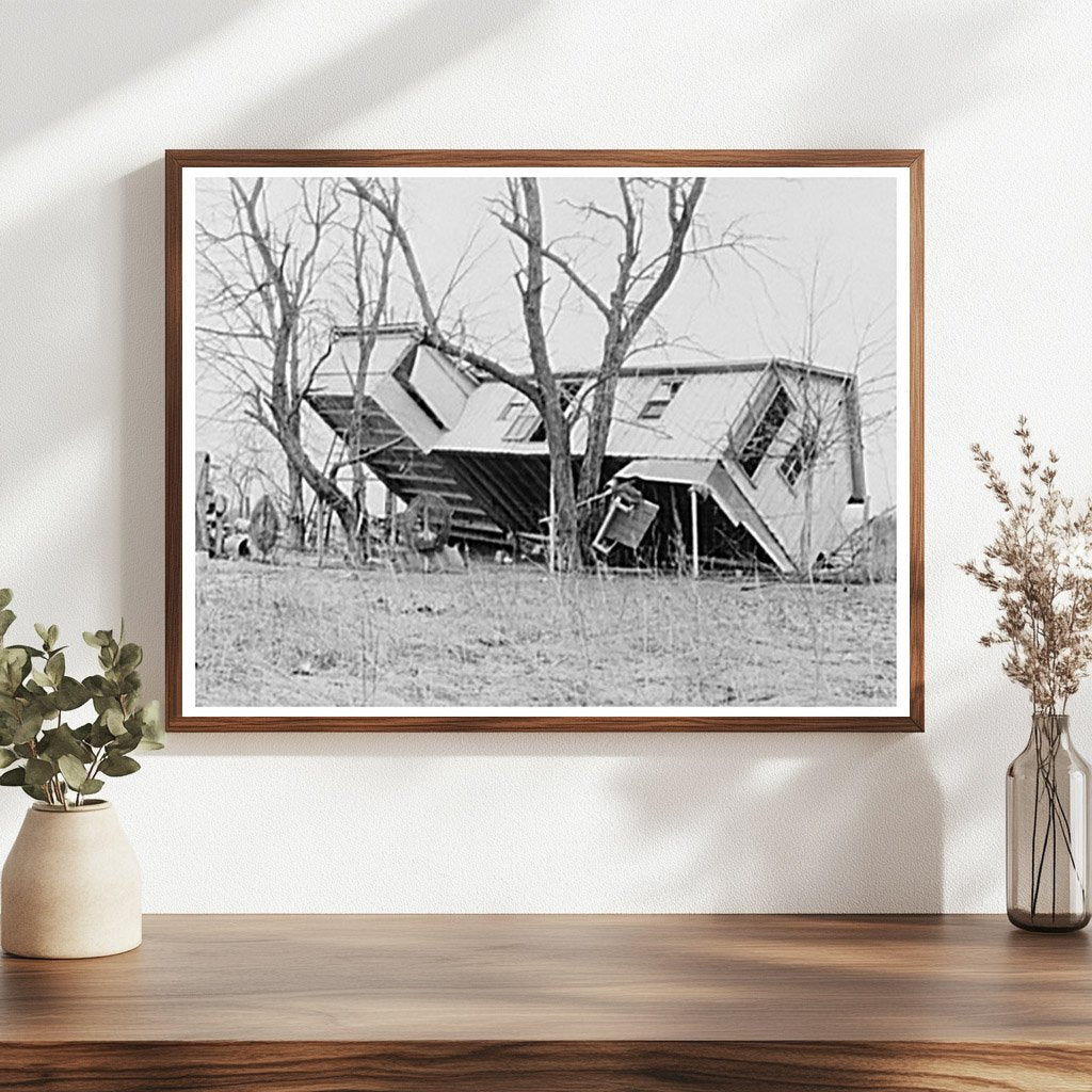 Flooded Farmhouse in Posey County Indiana February 1937