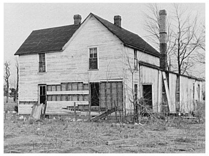 Flood-Damaged Farmhouse Near Mount Vernon Indiana February 1937