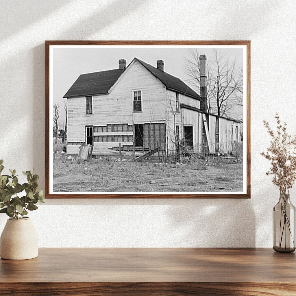 Flood-Damaged Farmhouse Near Mount Vernon Indiana February 1937