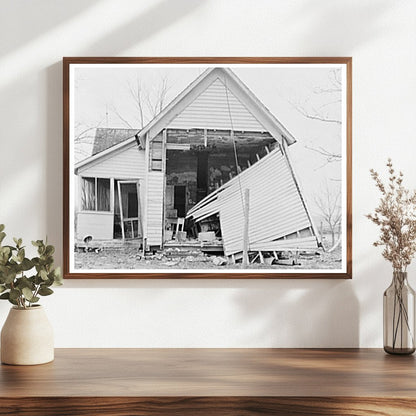 Flood-Damaged Farmhouse in Mount Vernon Indiana 1937