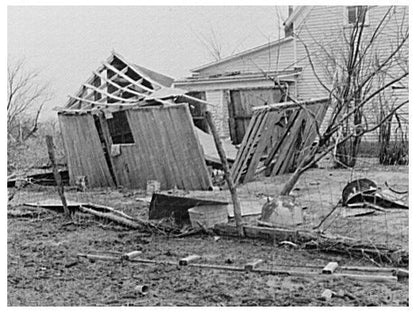 Indiana Flood Aftermath February 1937 Vintage Photograph