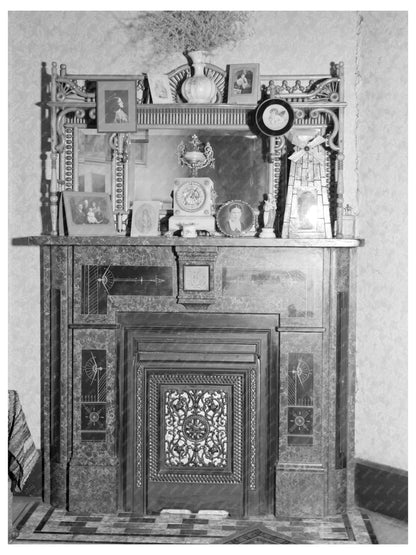 Mount Vernon Indiana Fireplace and Mantel February 1937