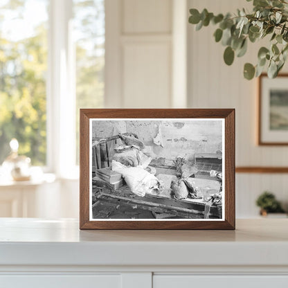 Flood Damaged Bedroom in Indiana Farmhouse February 1937