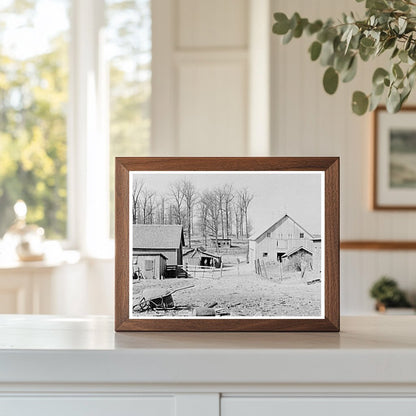 Frank Sheroans Farmyard Montmorenci Indiana 1937