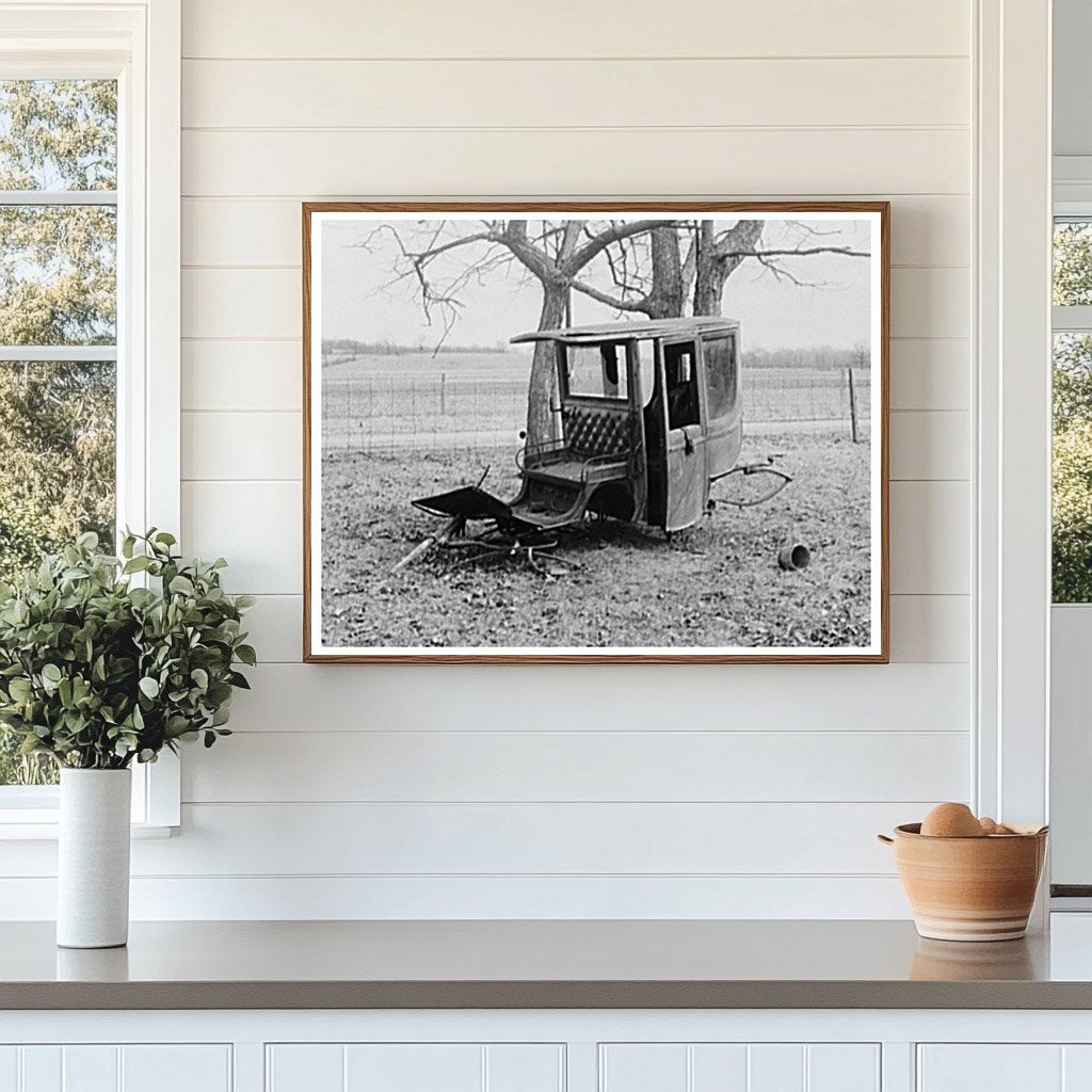 Abandoned Shay in Smithland Indiana February 1937