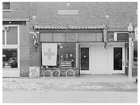 Red Cross Headquarters in Sikeston Missouri February 1937