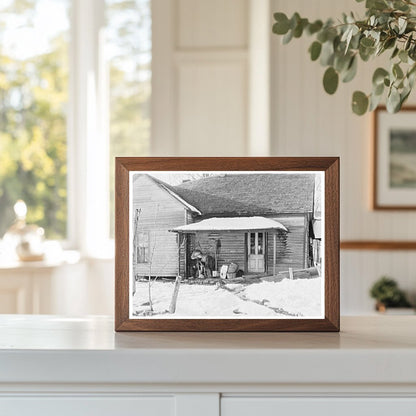 Randall Golsoms Farm Backporch McLeansboro Illinois 1937