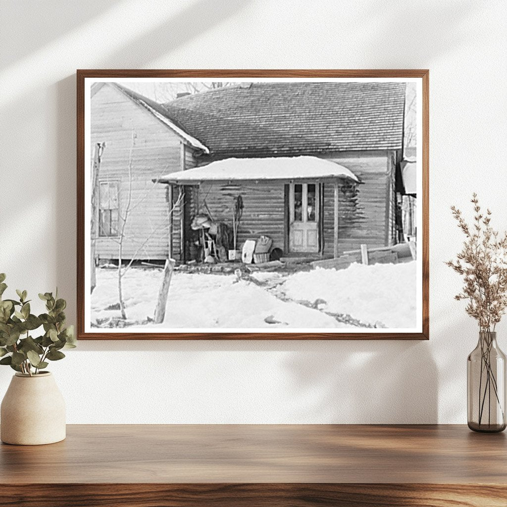 Randall Golsoms Farm Backporch McLeansboro Illinois 1937