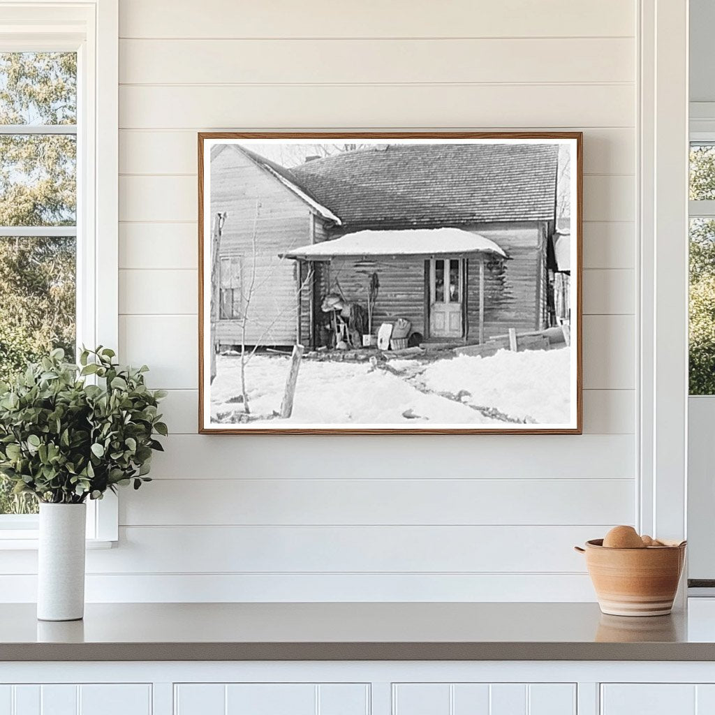 Randall Golsoms Farm Backporch McLeansboro Illinois 1937