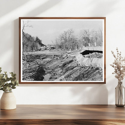 Flood Damage on Indiana Highway February 1937