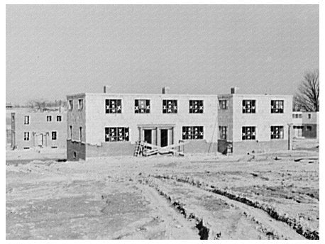 Vintage House Under Construction Greenhills Ohio 1937